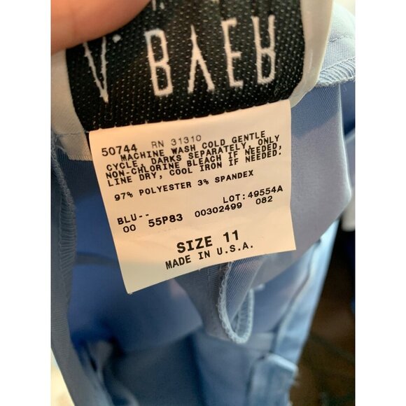 A. Byer Womens Size 11 Light Blue Flared Pants - Picture 5 of 5